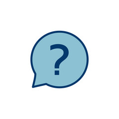 Question Icon vector isolated on white background. Question mark sign. help icon. Faq