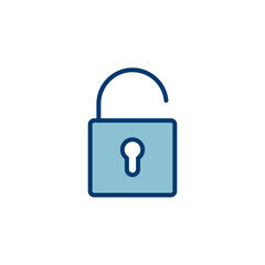 Lock icon vector isolated on white background. Encryption icon. Security symbol. Secure. Private