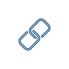 External link symbol icon vector. Link icon isolated on white background. Link vector icon. Hyperlink chain symbol