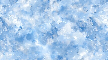 Obraz premium Abstract Painting Displaying Blues and Whites Mixed Together