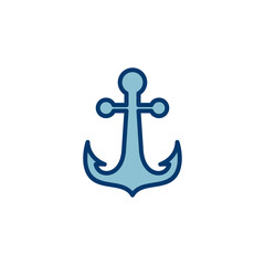 Anchor icon vector isolated on white background.Anchor symbol logo. Anchor marine icon.