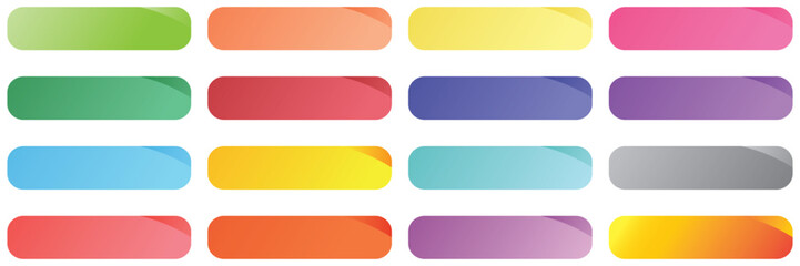 Fototapeta premium Glossy circle buttons sign for web, 3d round click button icons. spheres and ball set, emblem Badge, Game button Vector, 