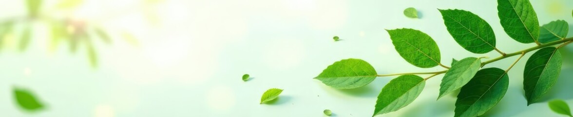 Fototapeta premium Leafy greens isolated against a clean white background with subtle texture, leafy greens, foliage
