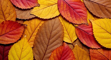 Fototapeta premium Autumn's Ember Glow AI Generated