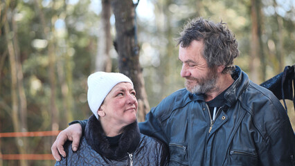 Two homeless people, a man and a woman, find solace in each other's company during the harsh winter...