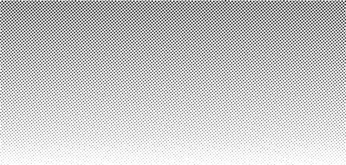 Isolated grain background. Dotted halftone gradient texture. Repeated dots gradation pattern background. Black vanishing comic pop art overlay backdrop.Noise texture wallpaper. Vector illustration