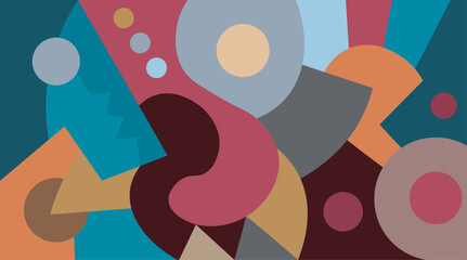 abstract art for wall decoration