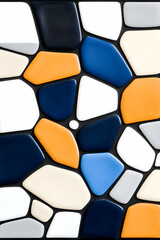 Abstract colorful pebble mosaic pattern. generative ai