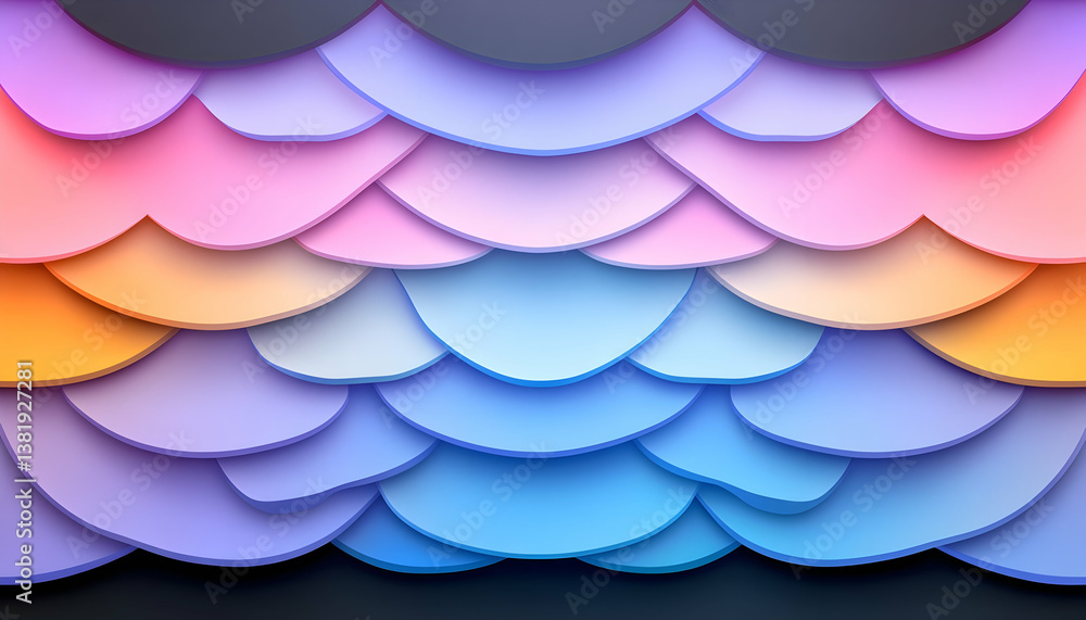 Poster abstract pastel color scale pattern background. generative ai