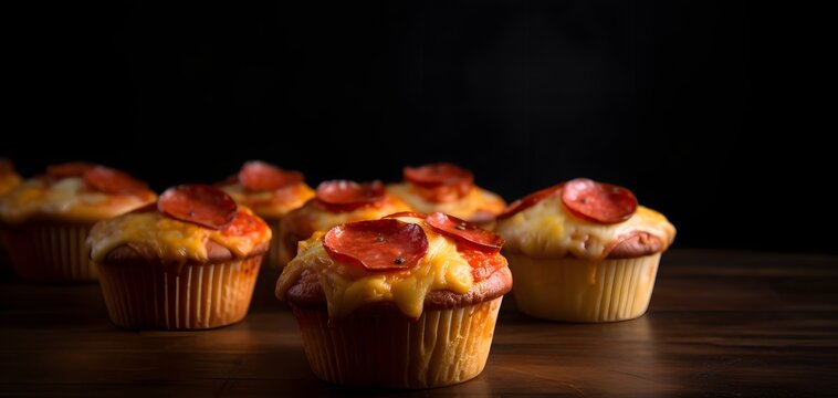Savory Pepperoni Pizza Cupcakes: A delicious and easy-to-make appetizer or snack, perfect for parties and gatherings. A crowd pleaser!