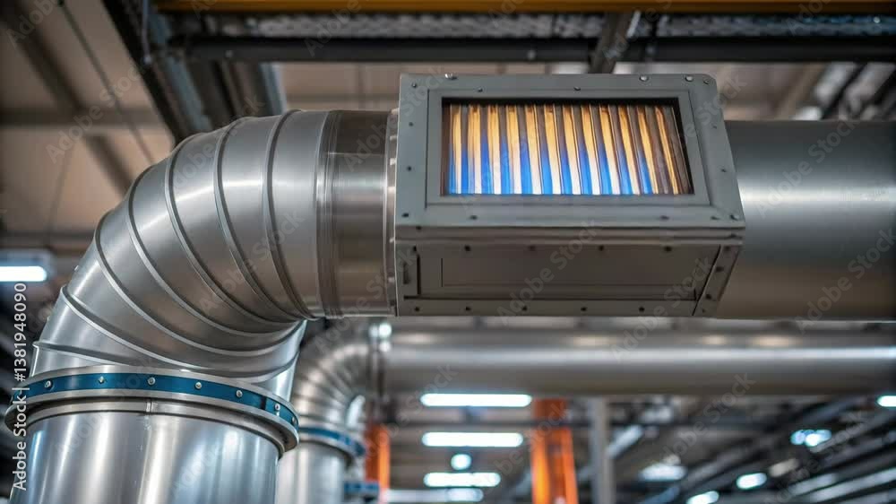 Aufkleber efficient air filtration system for industrial environments ensures clean air circulation and enhanc