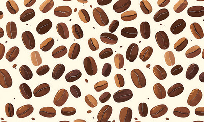 Obraz premium Coffee and accessories concept illustrations for wallpaper or advertising
