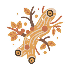 Bursera Graveolens Wood Illustration, Palo Santo Tree