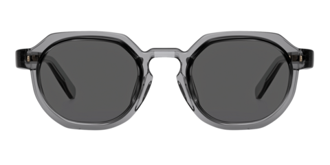 Gray sunglasses isolated on a transparent or white background, cut-out, PNG