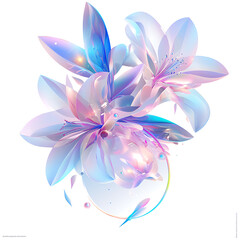 Floral flower vector Illustrations on white background