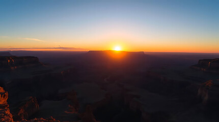 Obraz premium Grand Canyon Sunrise Panorama
