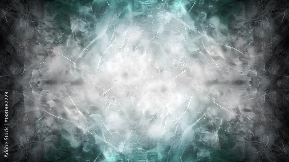 Poster Abstract background with feathers of various shades and gradient