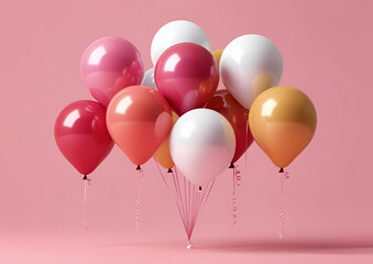 pink balloons valentine's day colorful balloon love passion