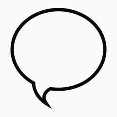 Speech bubble icons showing communication and chat in cartoon style
