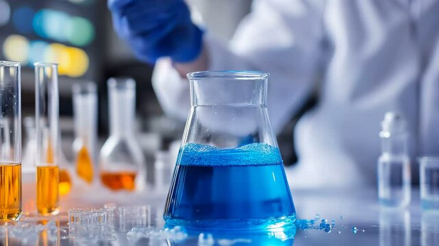 Engaging and Dynamic Laboratory Experiment Showcasing Colorful and Fascinating Chemical Reactions in Chemistry