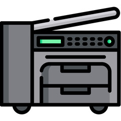 Obraz premium vector illustration of a printer