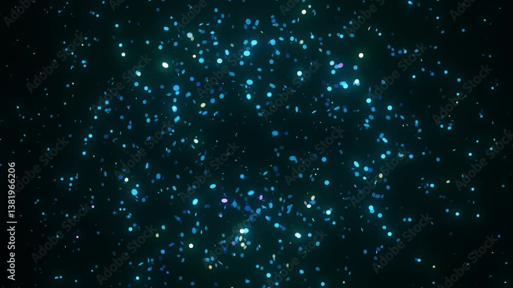Poster glowing particles dynamically align to form a futuristic map of kosovo. the animation features rotat