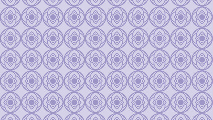 Abstract colorful floral style repeated object elements pattern concept banner.