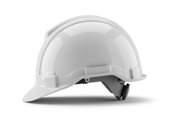 White construction hard hat safety