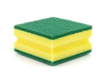 Kitchen sponge vibrant yellow base
