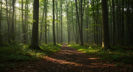 Fototapeta premium Forest's Embrace AI Generated