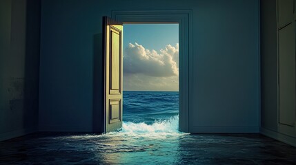 Ocean Door: Room's Flood for New Horizon.