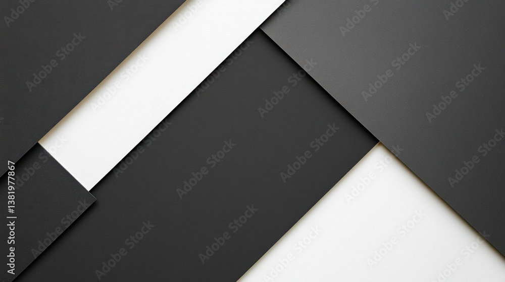 Poster A black and white patterned background with a white background. The black and white pattern is made up of various shapes and lines, creating a visually interesting and dynamic composition