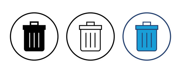 Trash icon vector. trash can icon. delete icon vector. garbage