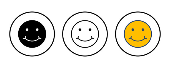 smile icon vector. smile emoticon icon. feedback