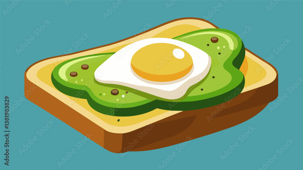Poster a slice of whole grain toast topped with smashed avocado and a poached egg for a delicious and prote
