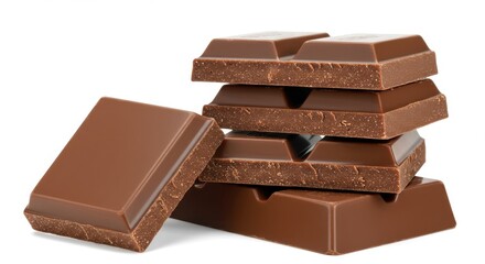 Chocolate bar segments rich milk