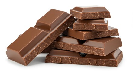 Chocolate bar segments rich milk