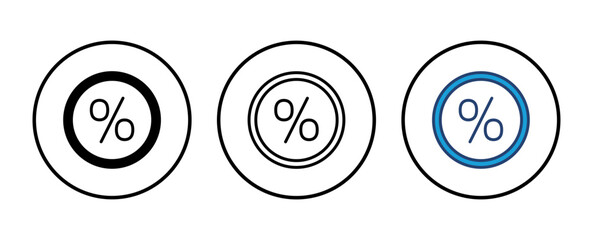 Discount icon vector. Discount tag icon.