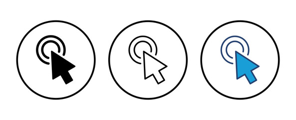Click icon vector. pointer arrow icon. cursor icon vector