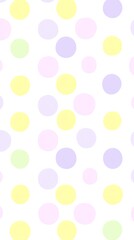 Whimsical polka dot background with pastel hues for baby themed projects