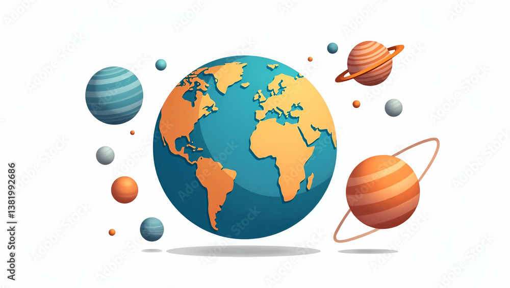 Poster exploring habitable exoplanets: advanced research techniques for discovering life-supporting worlds 