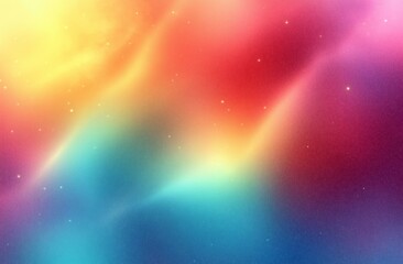 Obraz premium Vibrant Abstract Colorful Background with Smooth Gradient Blends of Red, Orange, Yellow, Green, Blue, and Purple in Soft Light Patterns