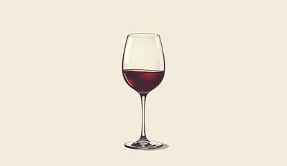red wine glass, Generative AI