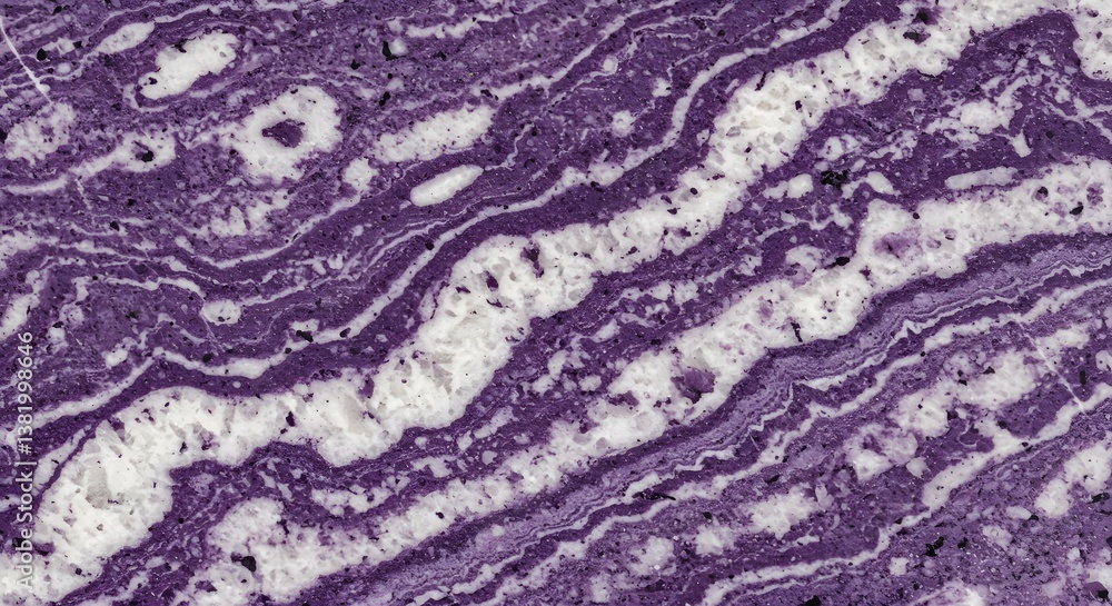 Poster abstract purple and white marble pattern creating a textured surface