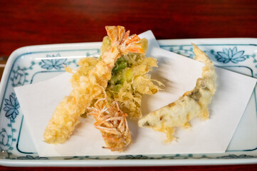 おいしい天ぷら盛り合わせ