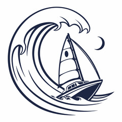 sailing boat on the sea