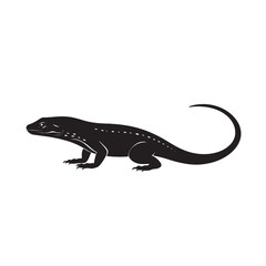 Obraz premium Skink Silhouette Overlapping a Sunset