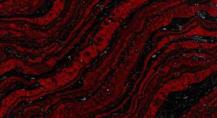 Striking Red and Black Banded Iron Formation Texture Background