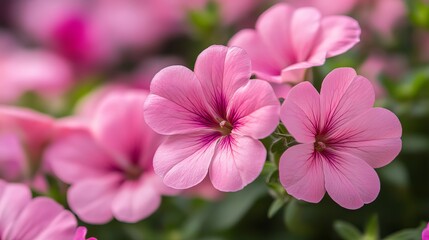 Beautiful Delicate Pink Flowers Blooming in Spring Garden Soft Petals Pretty Floral Nature Photography Closeup Macro Image Vibrant Colors Fresh Blossom web rose card plant light print summer design   