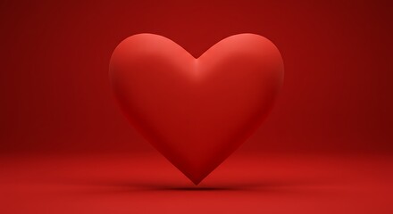 Crimson Heart Render A Red Heart Heart in Red Space Deep Red Heart Scarlet Heart Form The Ruby Heart Red Heart 3D Rendered Heart Heart of Crimson AI Generated